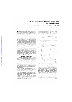 On-line Computation of Cardiac Output from Dye Dilution Curves