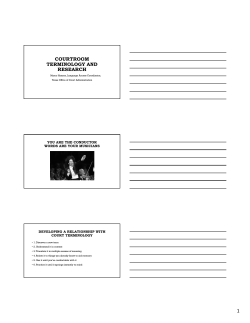 courtroom terminology and research