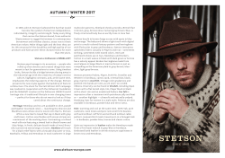 Stetson Autumn Winter 2017 collection_text