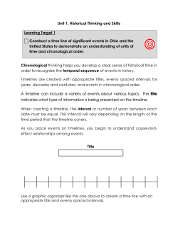 Unit 1. Historical Thinking and Skills Learning