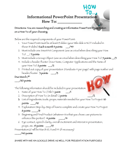 Informational PowerPoint Presentation How To