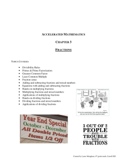 accelerated mathematics chapter 3 fractions