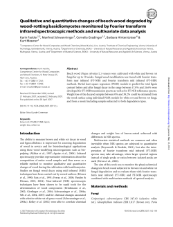 Qualitative and quantitative changes of beech wood degraded by