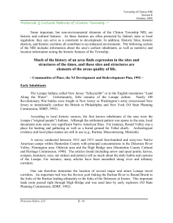 table of contents - Clinton Township, NJ