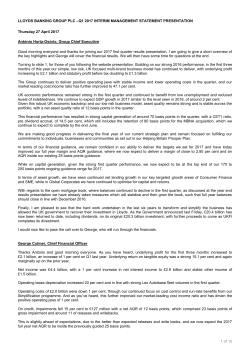 now - Lloyds Banking Group