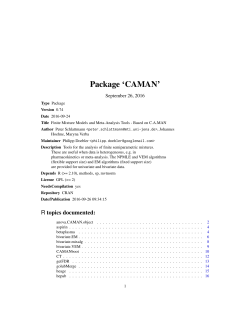 Package `CAMAN`