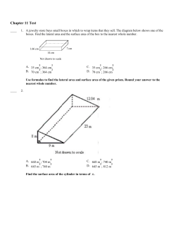 Chapter 11 Test