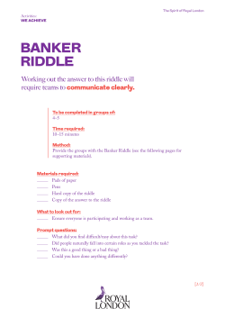 banker riddle - Royal London