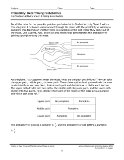 2.A Student Activity Sheet 3: Area Models