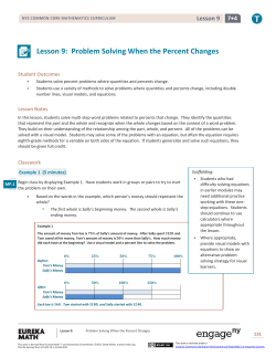 Grade 7 Mathematics Module 4, Topic B, Lesson 9
