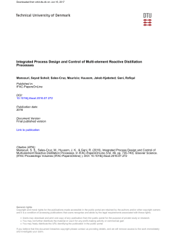 Integrated Process Design and Control of Multi