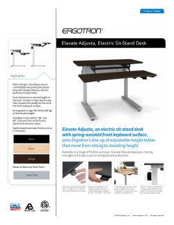Elevate Adjusta, Electric Sit-Stand Desk