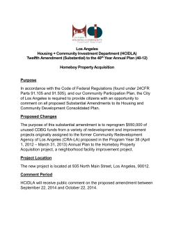 HCIDLA Substantial Amendment 40-12