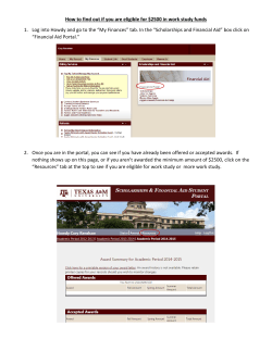 How to find out if you are eligible for $2500 in work study funds 1