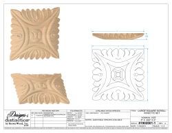 ROSETTE SET 5" X .625" X 5" LARGE SQUARE SCROLL