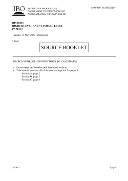 Paper 1 practice- Stalin Economic policies - Sources booklet