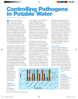 Controlling Pathogens in Potable Water