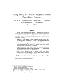 Making the long code shorter, with applications to the Unique