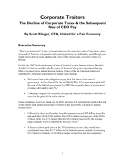 Corporate Traitors - United for a Fair Economy