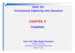 Chapter 8 Coagulants