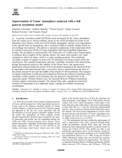 Superrotation of Venus` atmosphere analyzed with a full general