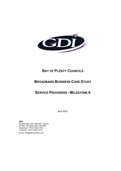 bay of plenty councils broadband business case study service