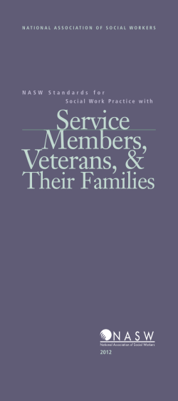 Social Work with Service Members, Veterans, and Their