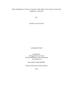 THE CHARISMA OF CRACK COCAINE - MSU Libraries