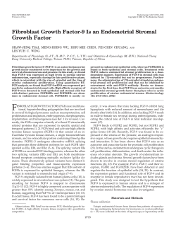 Fibroblast Growth Factor-9 Is an Endometrial Stromal Growth Factor