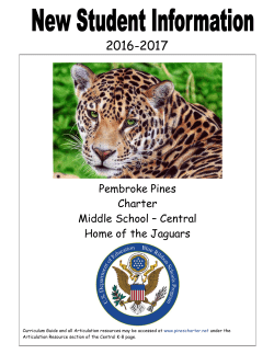 Survival Guide 2016-17  - Pembroke Pines Charter Central