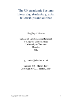 The UK Academic System