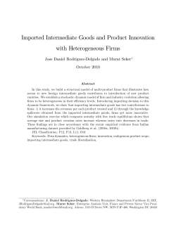 Imported Intermediate Goods and Product