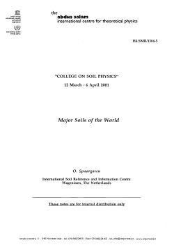 Major Soils of the World - Indico