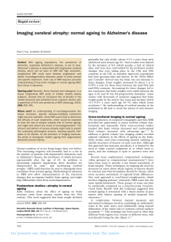 Imaging cerebral atrophy: normal ageing to Alzheimer`s disease