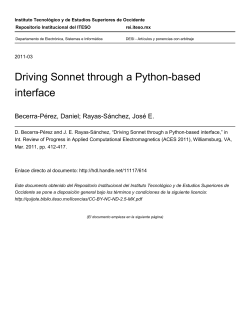 Driving Sonnet through a Python-based interface