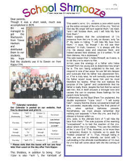 Dear parents, Though it was a short week, much was accomplished