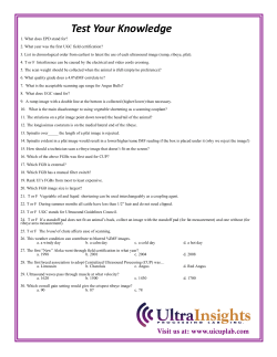 Test Your Knowledge - UltraInsights Processing Lab