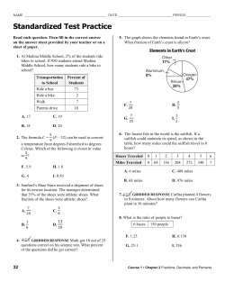 Standardized Test Practice