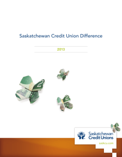 Saskatchewan Credit Union Difference