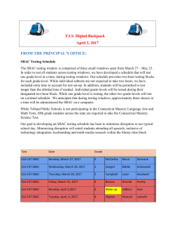 April 3, 2017 - Tolland Intermediate School