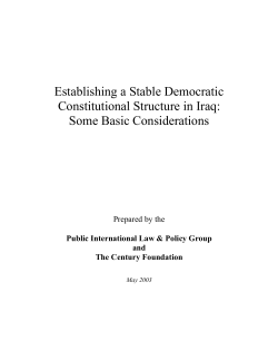 Iraq - Constitution Society
