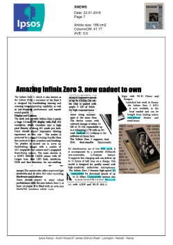 Amazing Infinix Zero 3, new gadget to own