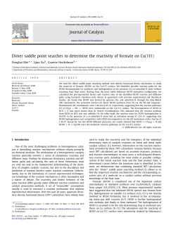 Dimer saddle point searches to determine the reactivity of formate