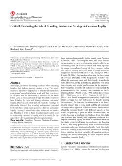 Critically Evaluating the Role of Branding, Services and Strategy on