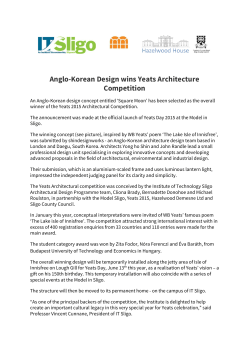 Anglo-Korean Design wins Yeats Architecture Competition