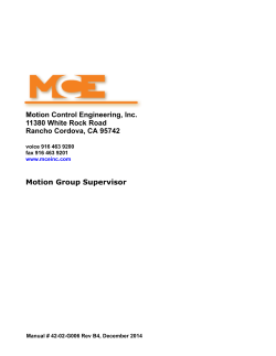 1 - Motion Control Engineering