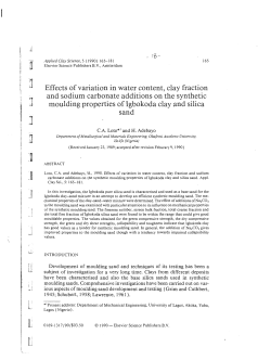 Effects of variation in water content, clay fraction
