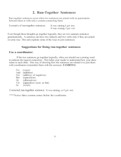 2. Run-Together Sentences