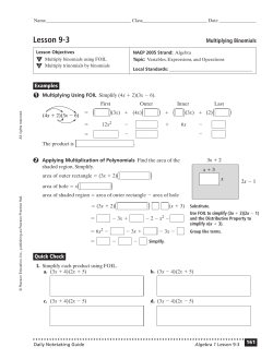 ( )(3x) (4x)( ) ( )(3x) ) ) )