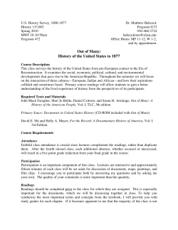 Out of Many: History of the United States to 1877